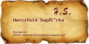 Herczfeld Sugárka névjegykártya